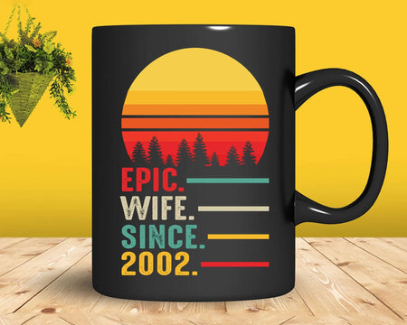 20th Wedding Anniversary Gift for Her Epic Wife Since 2002