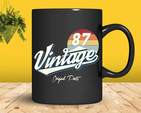 35th Birthday Retro 1987 Original Parts Svg Png Cricut Files