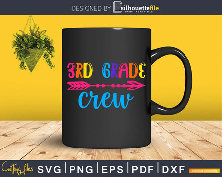 3rd Grade Crew Back to School Svg Cricut Cut Files