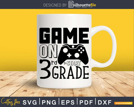 3rd Grade Svg Game On Back to School Cricut cut files