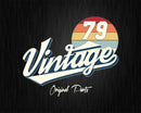 43rd Birthday Retro 1979 Original Parts Svg Png Cricut Files