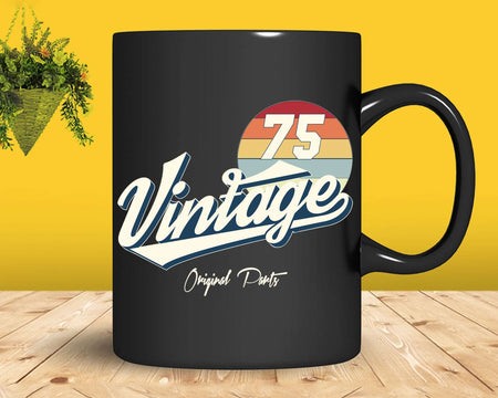 47th Birthday Retro 1975 Original Parts Svg Png Cricut Files