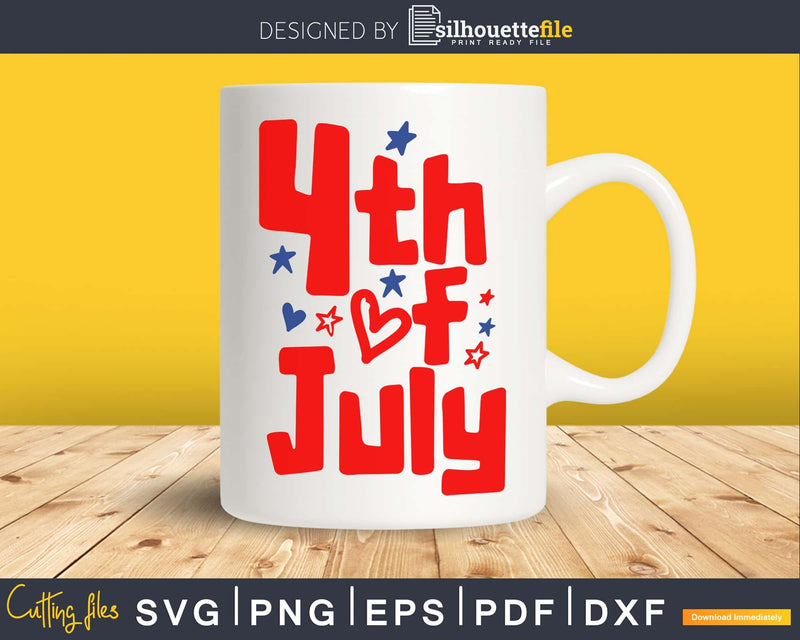 4th of July Independence svg Cut Files Cricut