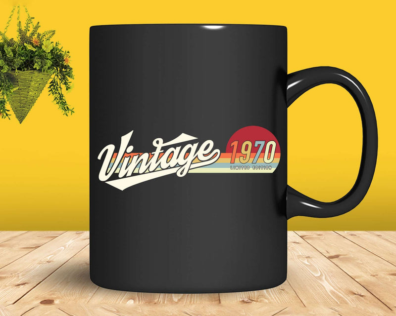52 Year Old Birthday Gift Vintage Classic Born In 1970 Png