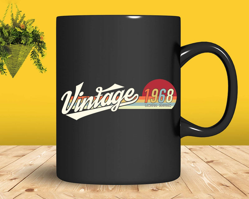 54 Year Old Birthday Gift Vintage Classic Born In 1968 Png