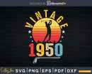 71th Birthday Golfer Vintage 1950 Golf Lover Svg Cut Files