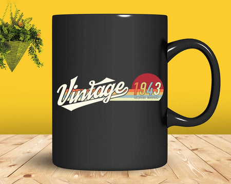 79 Year Old Birthday Gift Vintage Classic Born In 1943 Png