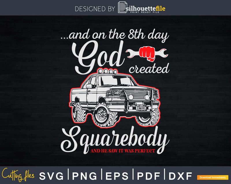 8th Day God Square Body Square-body Svg Cricut Cut File