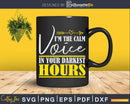 911 Dispatcher Calm Voice In Darkest Hours Svg T-shirt