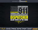911 Dispatcher Calm Voice In The Dark A First Responder Svg