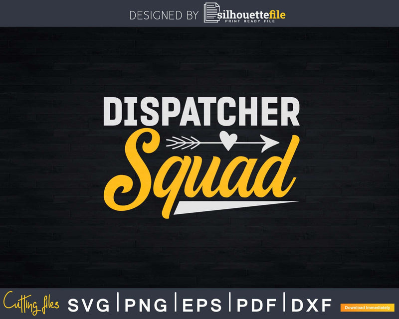 911 Dispatcher Design Squad Svg T-shirt