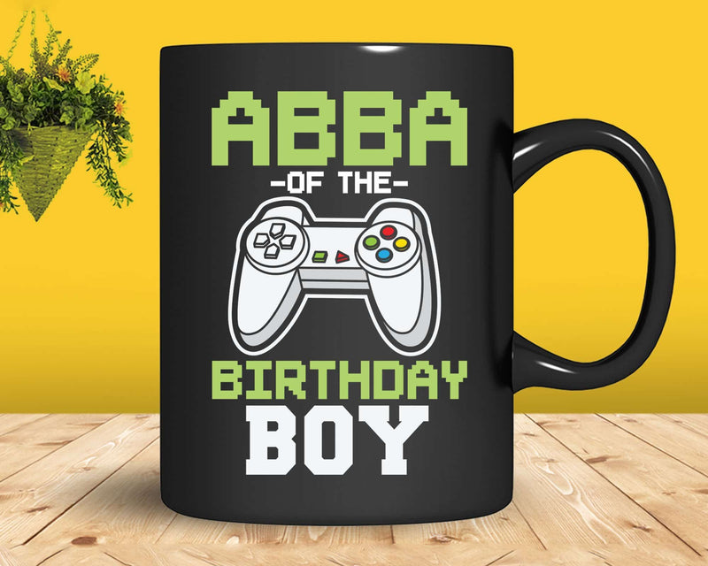 Abba of the Birthday Boy Matching Video Game Svg Designs