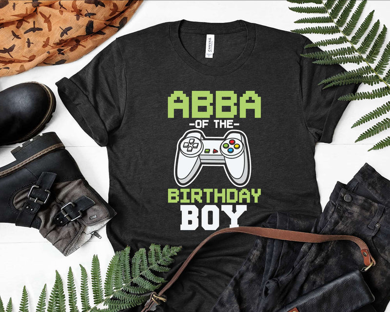 Abba of the Birthday Boy Matching Video Game Svg Designs