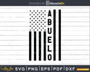 Abuelo USA Flag 4th Of July Svg Png T-shirt Design