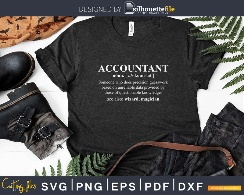 Accountant Funny Job Title Dictionary Profession Definition