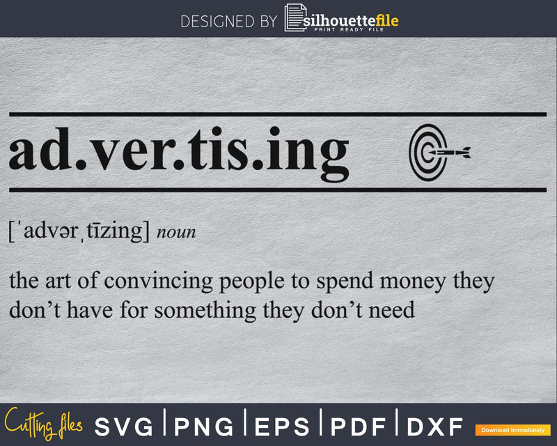 Advertising definition svg