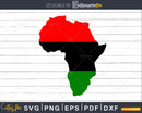 Africa Map Black History SVG DXF EPS Cricut Silhouette