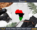 Africa Map Black History SVG DXF EPS Cricut Silhouette
