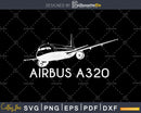 Airbus A320 svg design printable cut file