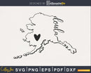 Alaska Doula svg cricut cut Instant download files
