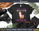 Alpaca Llama Animal Lover Gift Just A Girl Who Loves