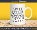 Alphabet Elemeno SVG File Teacher svg school back