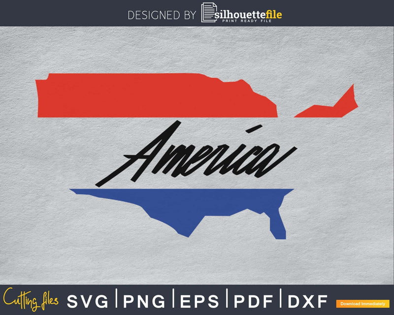 America Distressed 4th of July Independence Day svg Cricut