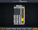 American Crane Operator Social Distancing Level Expert Svg