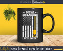 American Crane Operator Social Distancing Level Expert Svg