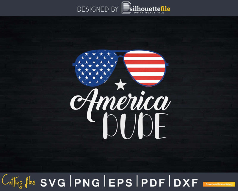 American Dude Sunglasses Svg Png Cricut File