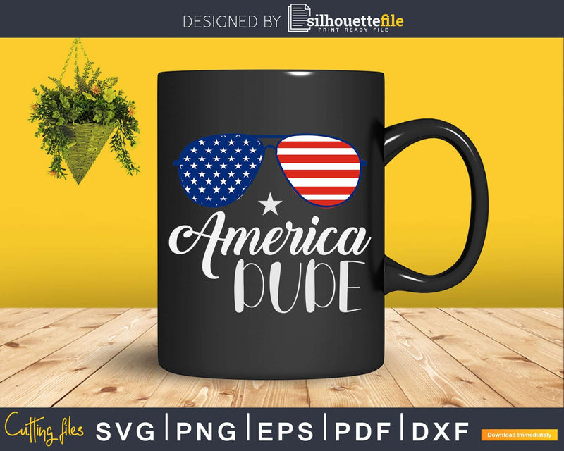 American Dude Sunglasses Svg Png Cricut File