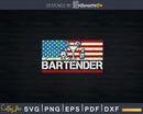 American Flag Bartending Bar Working Bartender Png Dxf Svg