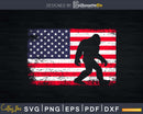 American Flag Bigfoot design Funny 4th of July Sasquatch