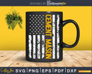 American Flag Cement Masons Career Svg Dxf Cricut Cut Files