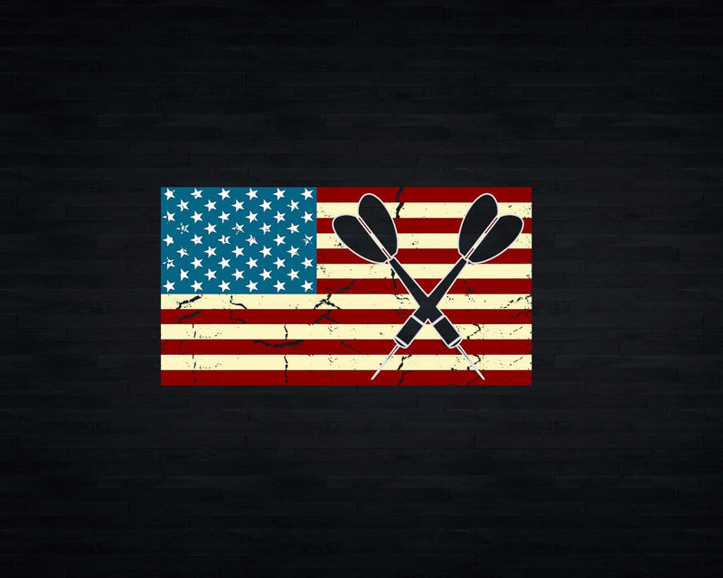 American Flag Darts I Proud USA Dart Player Svg Png Cricut