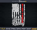 American Flag Dirt Track Racing Car Bike Driver Racer Svg