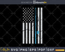 American Flag Fishing Shirt Vintage svg cut files