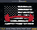 American Flag Gym and Fitness svg png digital printable