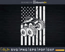 American Flag Monster Truck Man Boy T-shirt Svg Cut Files