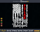 American Flag Polak Motorsport Custom Bike Racer Svg Cricut