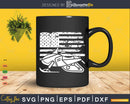 American Flag Snowmobile Winter Snowmobiling