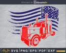 American Flag Truck SVG Cricut PNG file