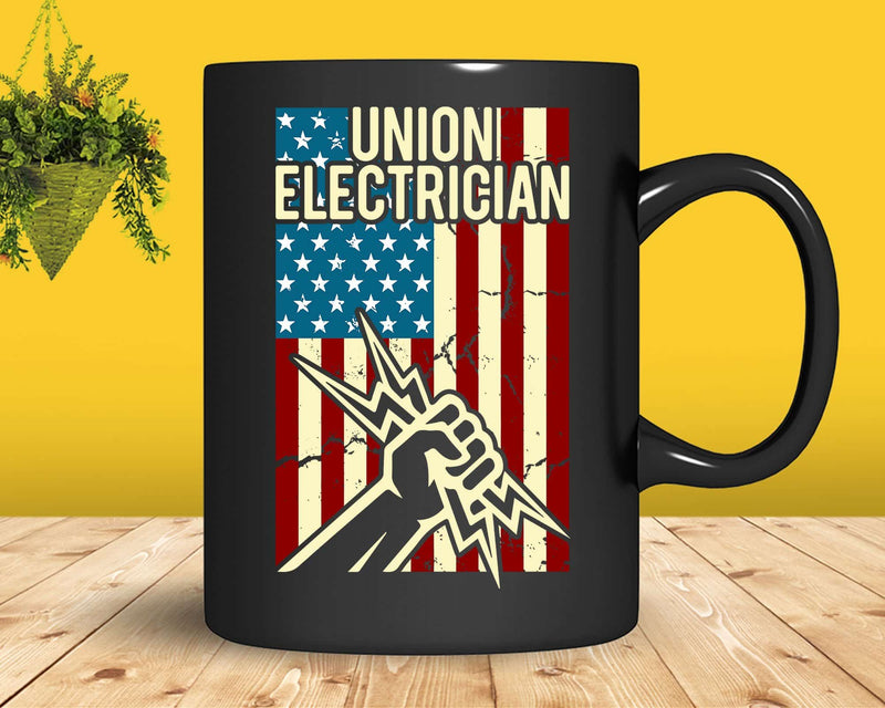 American Flag Union Electrician Svg Png Cricut Files