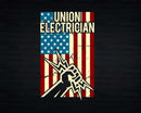 American Flag Union Electrician Svg Png Cricut Files