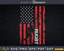 American Flag Vintage Rugby Svg Cut Files
