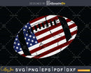 American Football 4th July Flag Patriotic svg png dxf