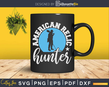 American Relic Hunter Metal Detecting Svg Dxf Cut Files