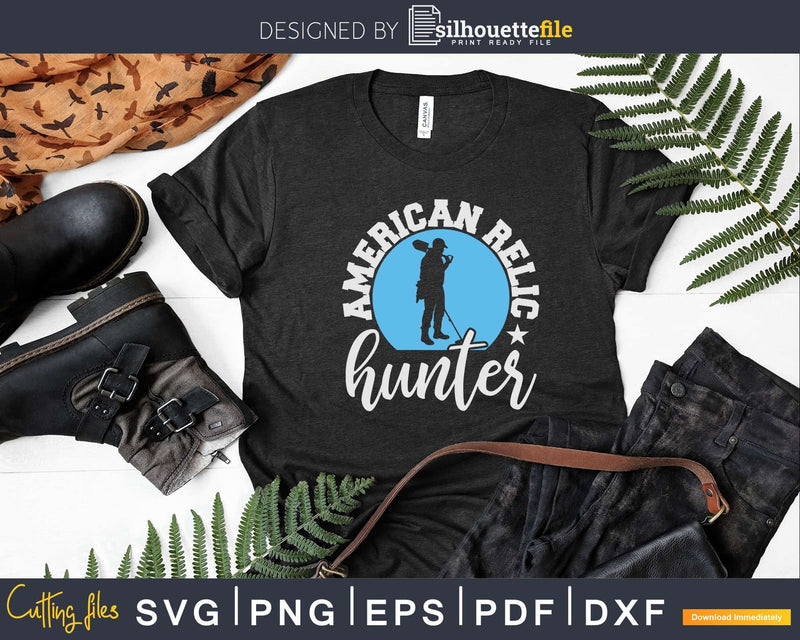 American Relic Hunter Metal Detecting Svg Dxf Cut Files