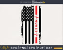 America’s Nurse Heartbeat Black and Red American Flag svg
