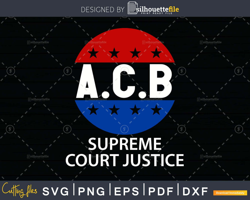 Amy Coney Barrett Vintage U.S New Supreme Court Justice svg